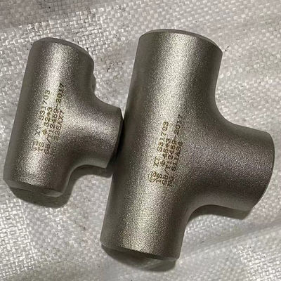 S32750 Seamless Pipe Fittings 1/2 Duplex  Stainless Steel Tee MSS SP-43 Standard