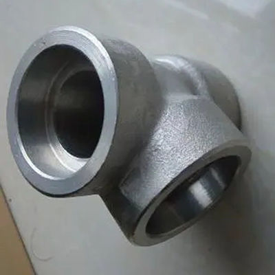 SS304L SS316L Stainless Steel Socket Pipe Fittings Tee 3000LB 6000LB