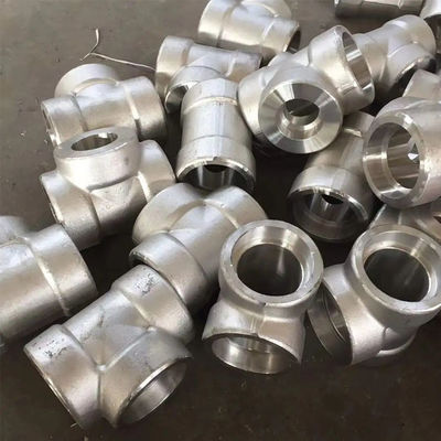 A105 Carbon Steel Socket Pipe Fittings Tee MSS SP-97-2019 Standard