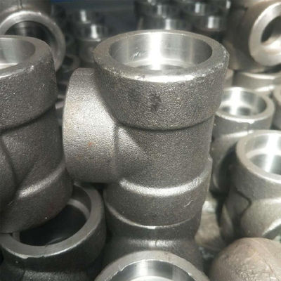 A105 Carbon Steel Socket Pipe Fittings Tee MSS SP-97-2019 Standard