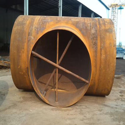 Thickness SCH5S-SCH160 Butt Welded Pipe Fittings Tee 26-80inch