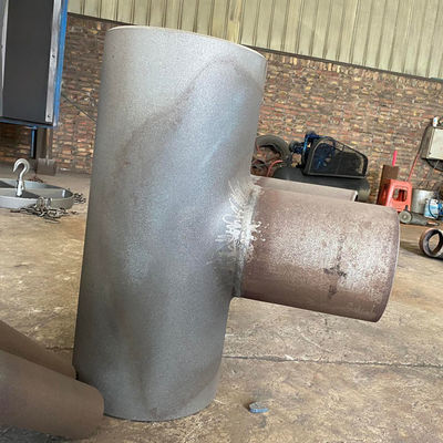 Q235B Carbon Steel  Asme B16 9 Lateral Tee Butt Welded Tee Y Shaped