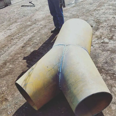 Q235B Carbon Steel  Asme B16 9 Lateral Tee Butt Welded Tee Y Shaped
