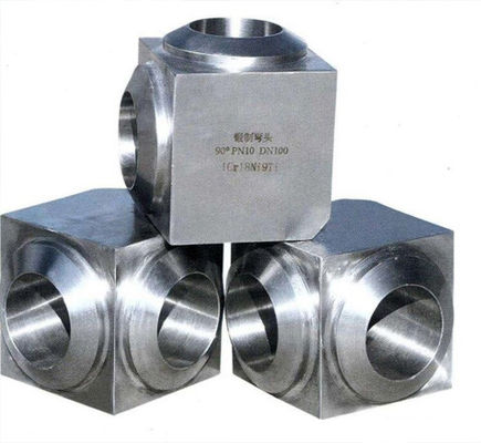 ASME B16.11 Forged Pipe Fittings CL3000 SUS304/316 Threaded 45°90° Elbow