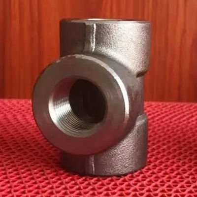 SW / THD Socket Pipe Fittings 1" Tee 3000#  ASTM A105 ASME B16.11