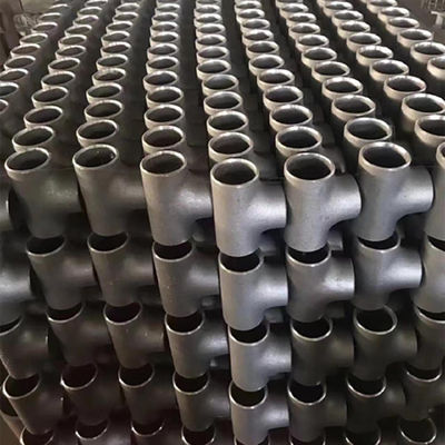 ASTM Hot Press Forming Carbon Steel Equal Tee Butt Weld Steel Fittings Customized