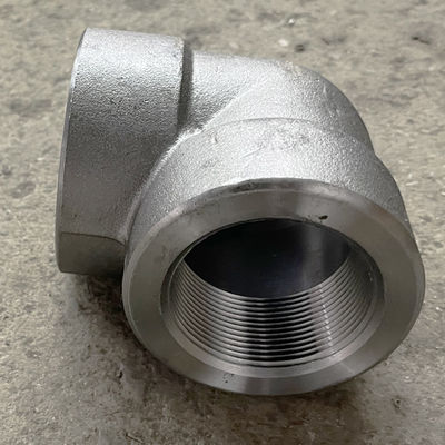 90° Elbow DN25 CL3000 With Internal Thread Socket Welding Forged High Pressure Pipe Fittings