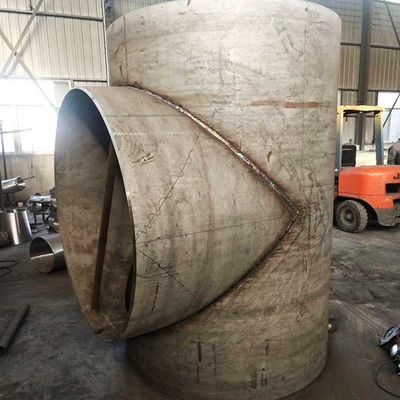 Butt Welded Pipe Fittings Pipeline Steel Large Bore Tee 48 &quot;SCHXS L245NS ASME B16.9