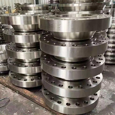 Forged Steel Flange Nut Connection Type Acid And Alkali Resistant Pressure Rating Silver