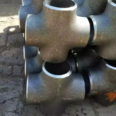 Customized Four Way Seamless Gas Pipe Fittings With Alloy Steel For Industrial Applications