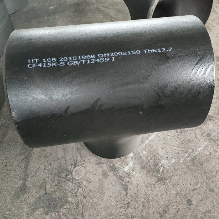 A234 WPB ASTM Standard Seamless Pipe Fittings Carbon Steel Tee Equal Diameter Tee Sch10-Sch160