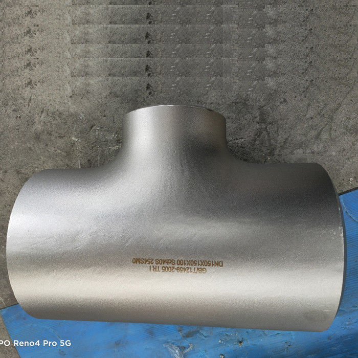S32750 Seamless Pipe Fittings 1/2 Duplex  Stainless Steel Tee MSS SP-43 Standard