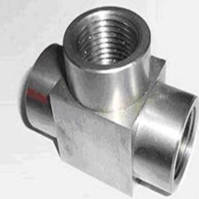 ASME B16.11 Silver Plated Forged Three-Way Carbon Steel 2000LB-9000LB Pressure Rating