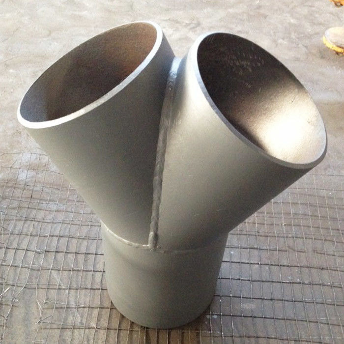 Equal Diameter Y Tee Butt Welded Pipe Fittings 8 &quot; Sch40 S30408 ASME B16.9 Shorts Tee